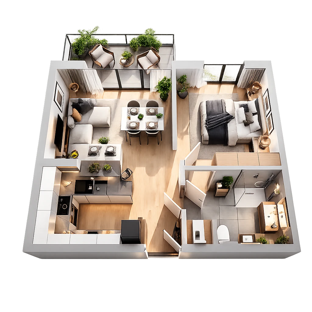2-Zimmer-Wohnung